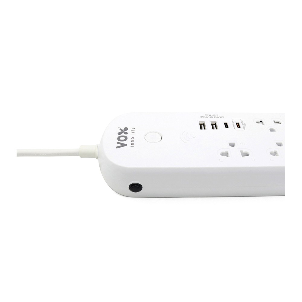 ปลั๊กไฟ VOX Nova iOT 1 Switch 5 Outlet 2 USB 1 Type-C 1 PD20W Fast Charge 3M.
