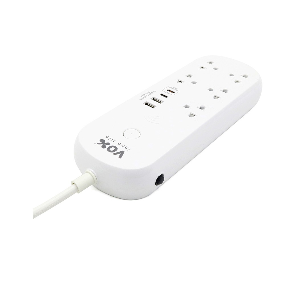 ปลั๊กไฟ VOX Nova iOT 1 Switch 5 Outlet 2 USB 1 Type-C 1 PD20W Fast Charge 3M.