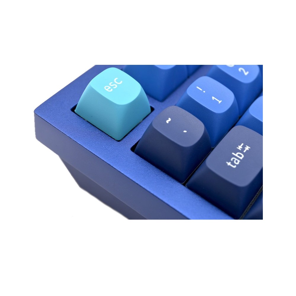 คีย์บอร์ดเกมมิ่ง Keychron Gaming Keyboard Q3 Hot swap RGB Backlight Knob - Blue frame-A Red switch Th