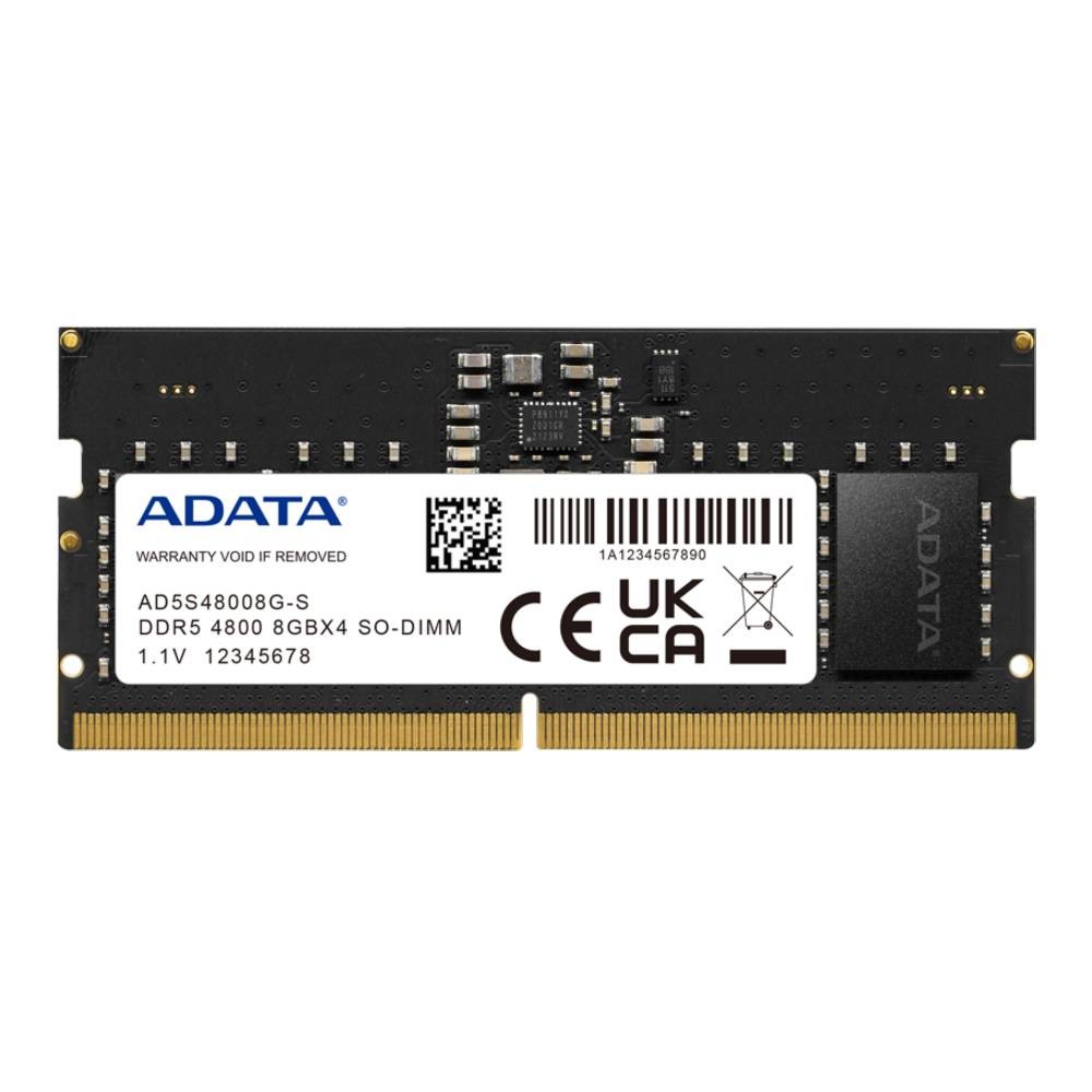 แรมโน้ตบุ๊ค ADATA Ram Notebook DDR5 8GB/4800MHz.CL40 (8GBx1) SO-DIMM