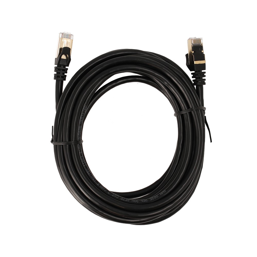 TECHPRO LAN Cable CAT7 28AWG Black 5M