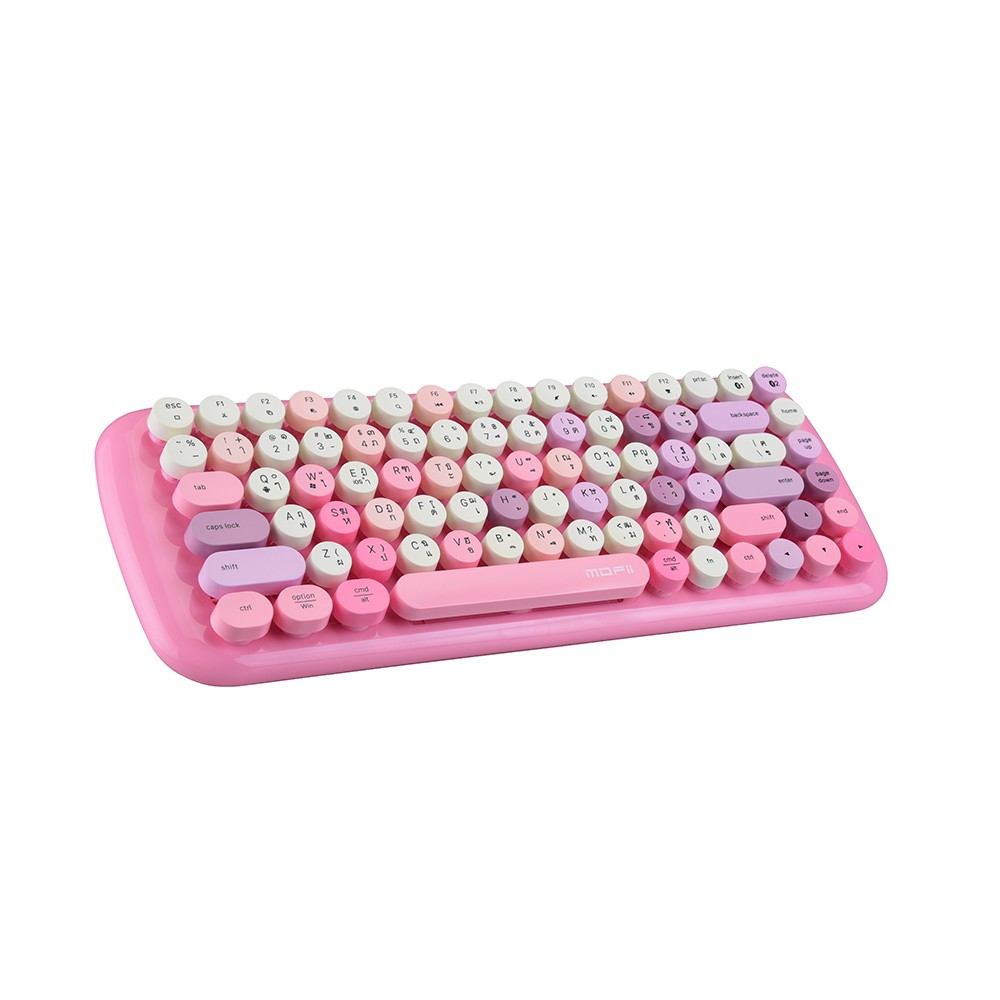 คีย์บอร์ด MOFii Bluetooth Keyboard Cotton Candy Mixed Pink (TH/EN)