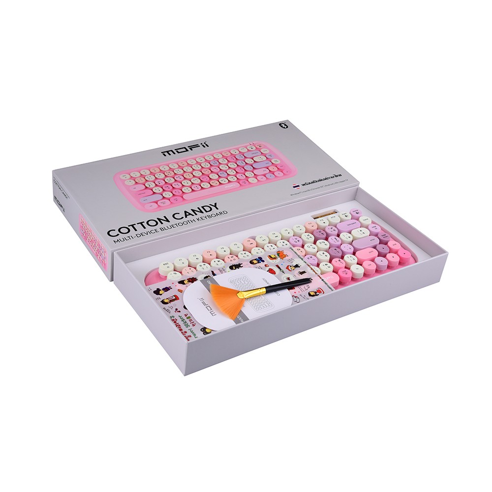 คีย์บอร์ด MOFii Bluetooth Keyboard Cotton Candy Mixed Pink (TH/EN)