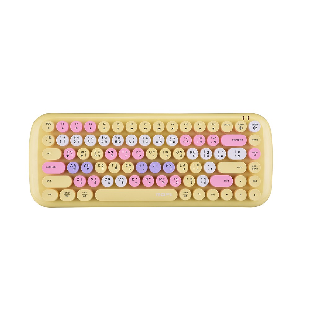 คีย์บอร์ด MOFii Bluetooth Keyboard Cotton Candy Mixed Yellow (TH/EN)