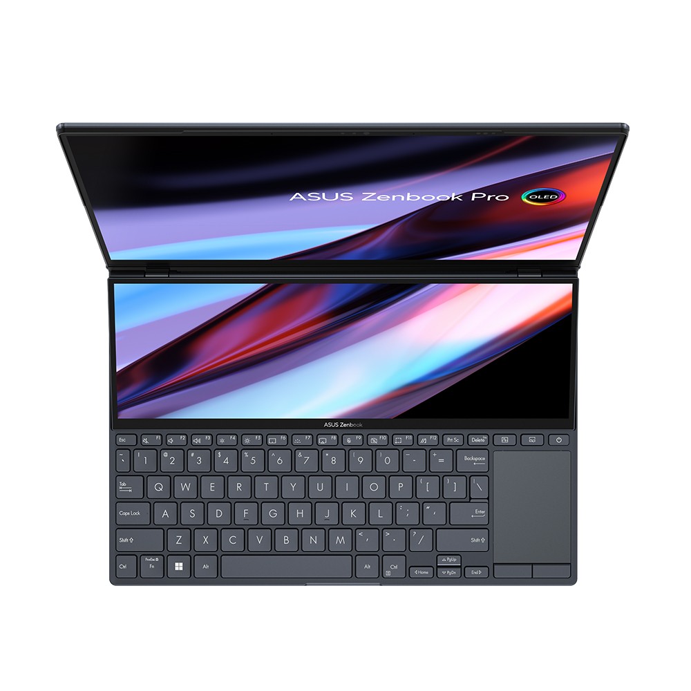 โน๊ตบุ๊ค Asus Zenbook Pro 14 Duo OLED UX8402ZE-M3701WS Tech Black