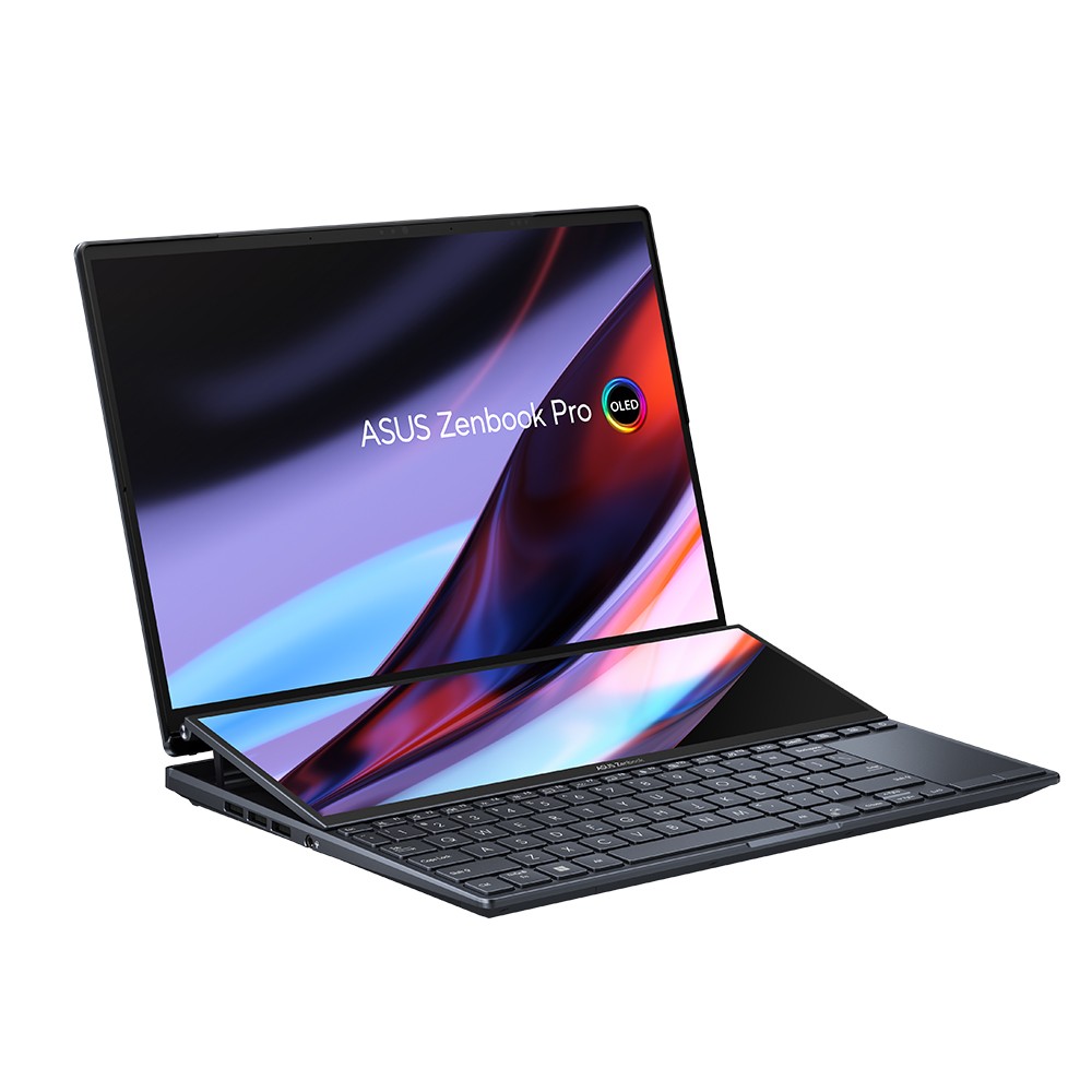 โน๊ตบุ๊ค Asus Zenbook Pro 14 Duo OLED UX8402ZE-M3701WS Tech Black