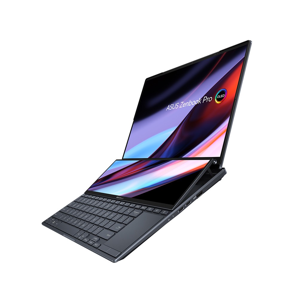 โน๊ตบุ๊ค Asus Zenbook Pro 14 Duo OLED UX8402ZE-M3701WS Tech Black