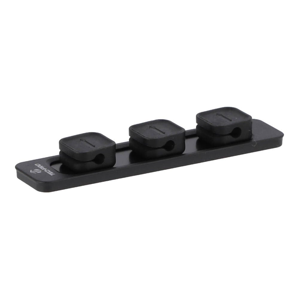 Magnetic Cable Management System – 15 Strong N35 Magnet Holders With 50 Nylon Zip Ties, Black, For Home Office Car & Desk Cable Organization