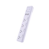 ปลั๊กไฟ Toshino 4 Way 4 Switch 2x USBA, 1x USB-C 3M. (WY-43) White