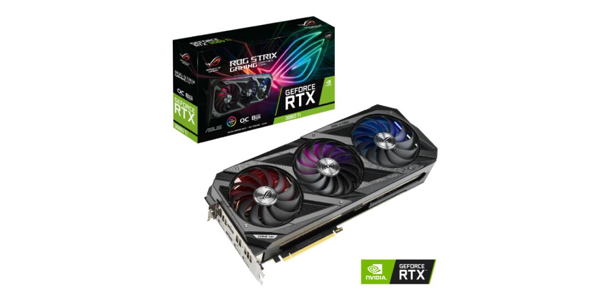 การ์ดจอ ASUS VGA ROG-STRIX-RTX3060TI-O8G-V2-GAMING LHR 8GB GDDR6