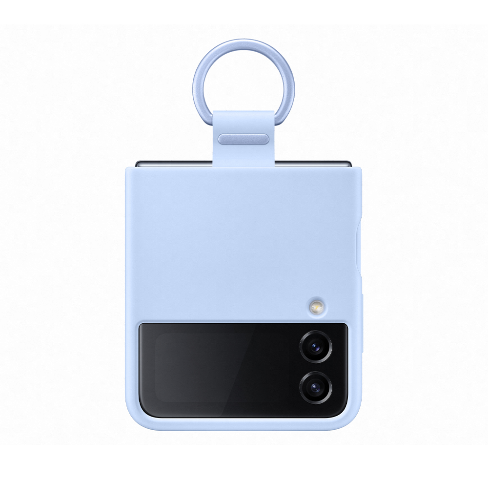 เคส Samsung Galaxy Z Flip4 Silicone Cover with Ring Arctic Blue