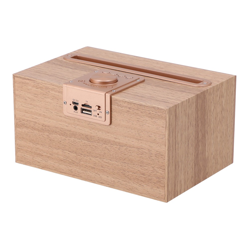 ลำโพงบลูทูธ Blue Box Bluetooth Speaker Light wood G2