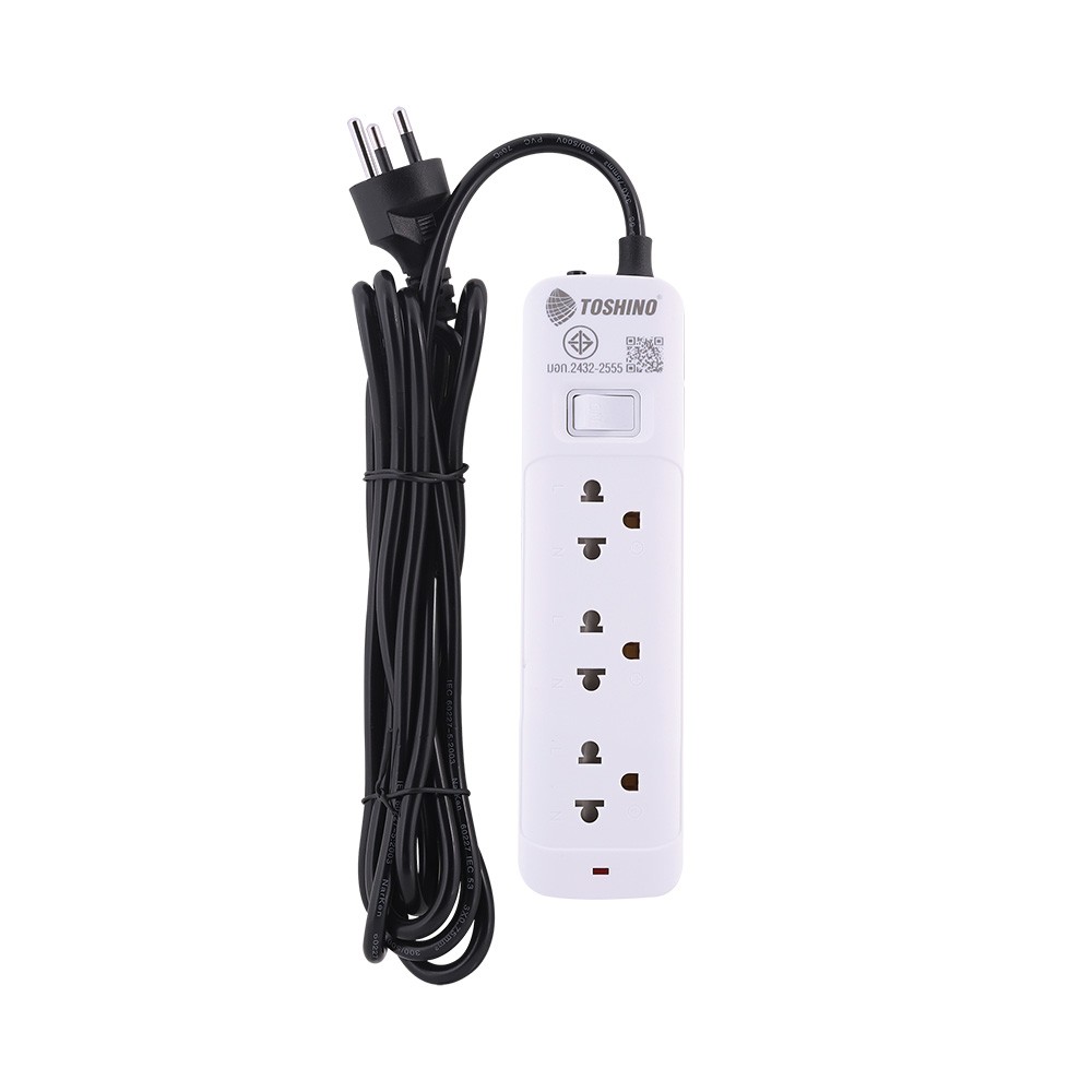 ปลั๊กไฟ Toshino Plug 3 Way 1 Switch 3M. (SO-33)
