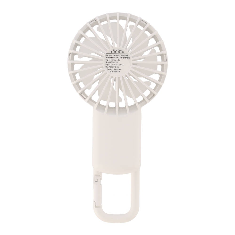 พัดลมพกพา QPLUS Portable Fan with Carabiner White