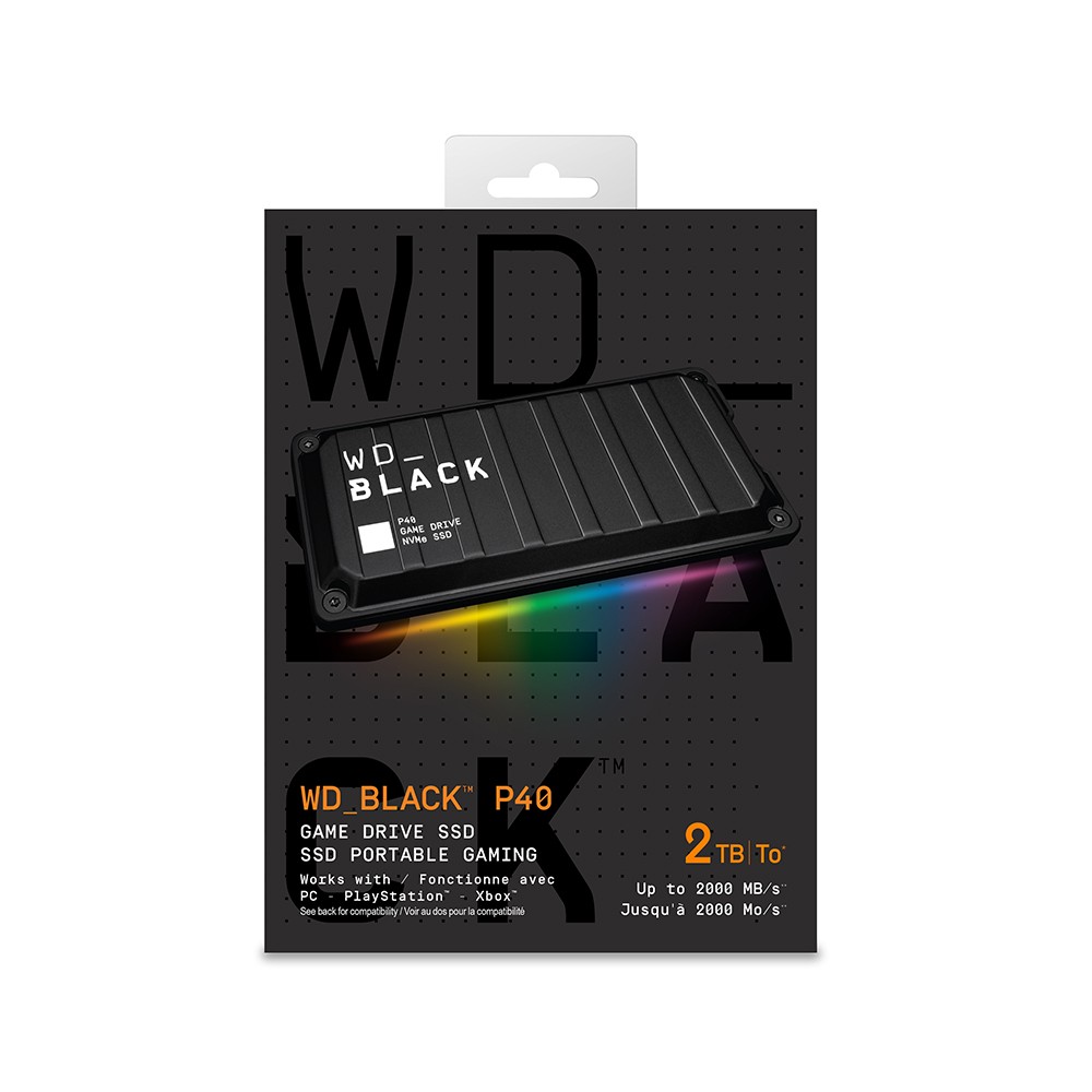 SSD พกพา WD BLACK SSD Ext P40 Game Drive SSD 2TB