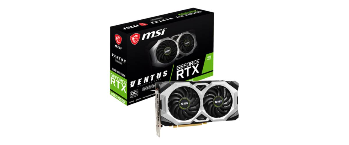 กราฟฟิคการ์ด MSI VGA RTX 2060 SUPER VENTUS GP OC 8GB GDDR6 256-bit