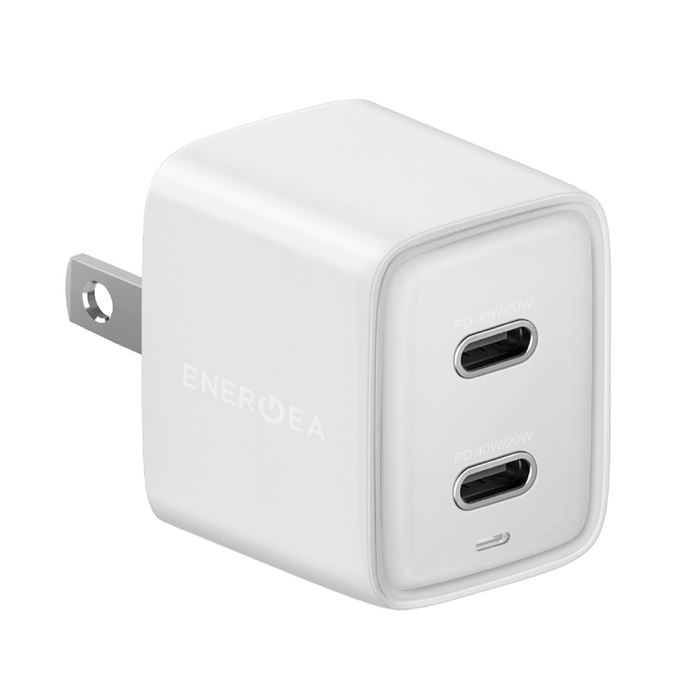 อะแดปเตอร์ Energea Wall Usb Charger 2 Usb C Pd40w Us Gan White 0596