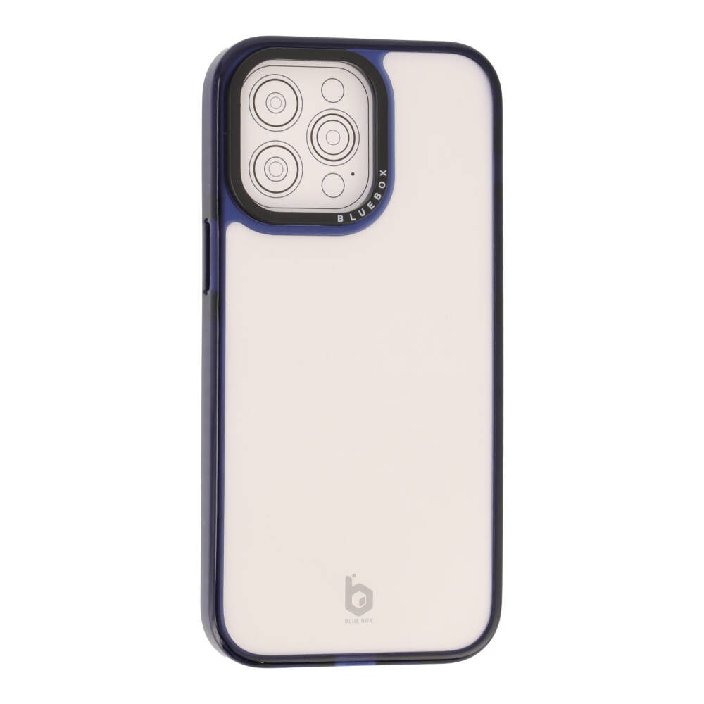 Blue Box เคส iPhone 14 Pro Max Navy Shading with black camera frame