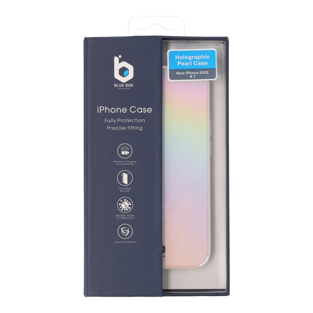 เคสไอโฟน Blue Box เคส iPhone 14 Holographic Pearl