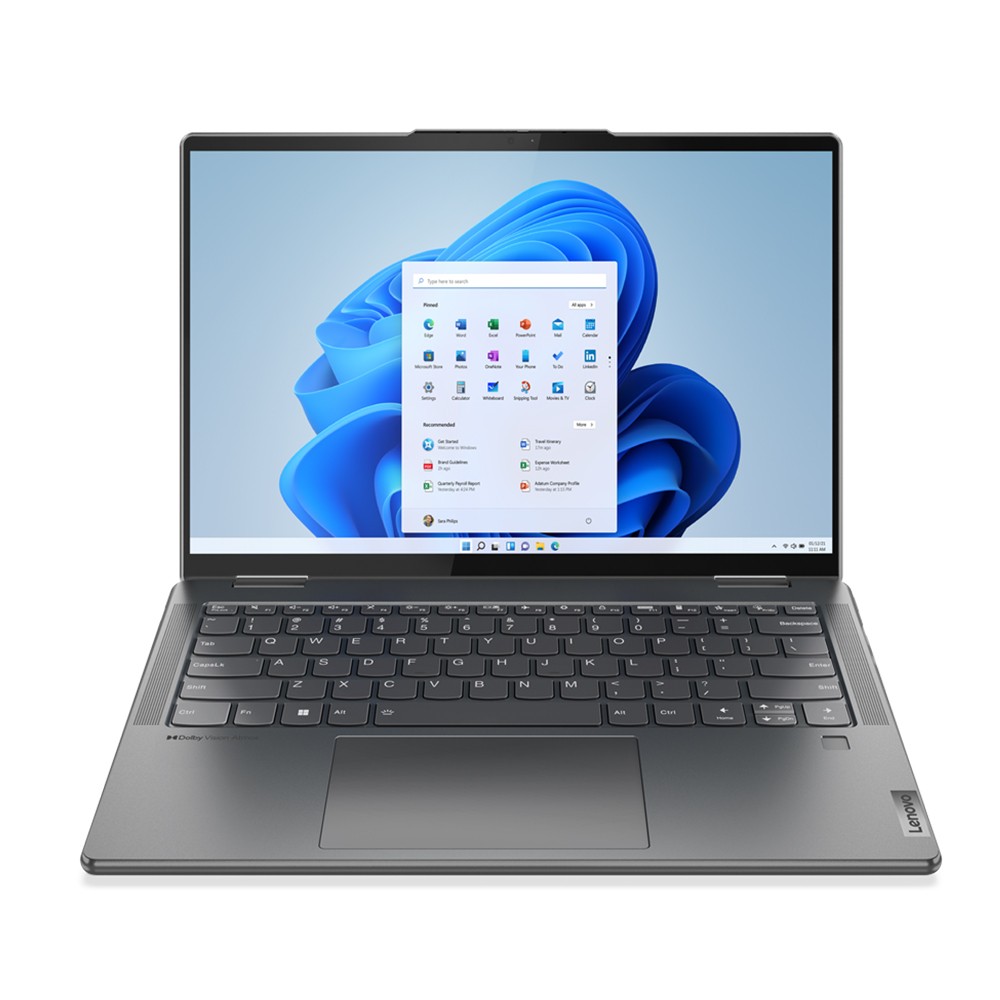 โน๊ตบุ๊ค Lenovo Yoga 7 14IAL7-82QE003LTA Storm Gray
