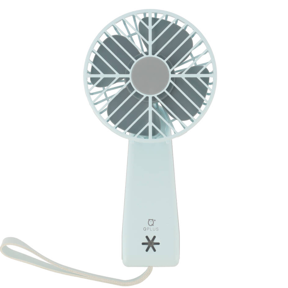 พัดลมพกพา QPLUS Foldable Handheld Fan Blue
