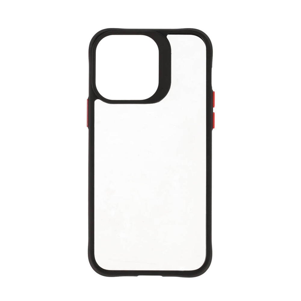 TECHPRO Case iPhone 14 Pro Max Black Matted Frame with Red Button เคส สำหรับ iPhone 14 Pro รับ
