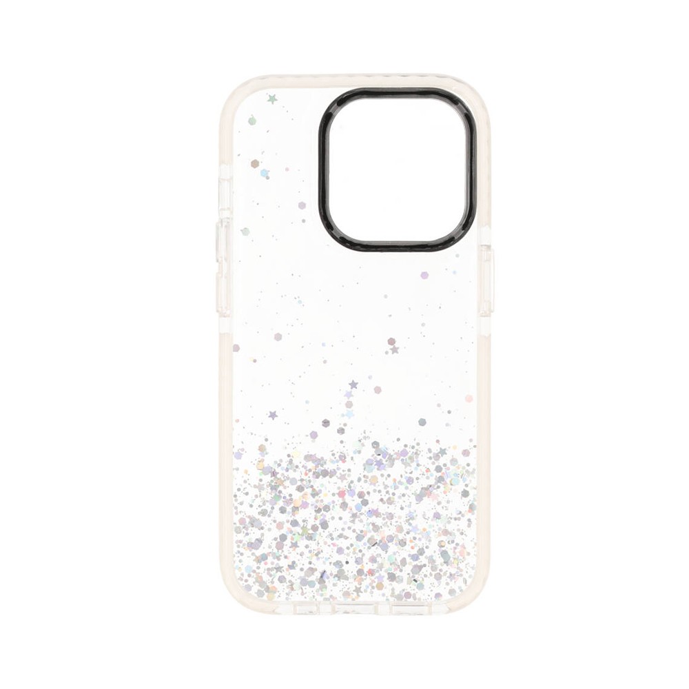 Blue Box Case iPhone 14 Plus (6.7) Clear Glitter with black camera frame เคส iPhone สำหรับ