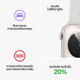 Apple Watch SE GPS + Cellular 40mm Silver Aluminium Case with White Sport Band