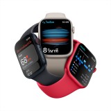 Apple Watch Series 8 GPS + Cellular 45mm Silver Stainless Steel Case with White Sport Band