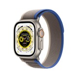 Apple Watch Ultra Titanium Case with Blue/Gray Trail Loop 