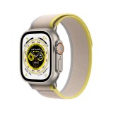 Apple Watch Ultra Titanium Case with Yellow/Beige Trail Loop