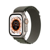 Apple Watch Ultra Titanium Case with Green Alpine Loop
