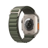 Apple Watch Ultra GPS + Cellular 49mm Titanium Case with Green Alpine Loop - Medium