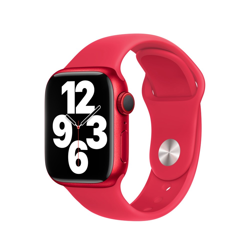 สายแอปเปิ้ลวอชแท้ Apple Watch 45mm (PRODUCT)RED Sport Band