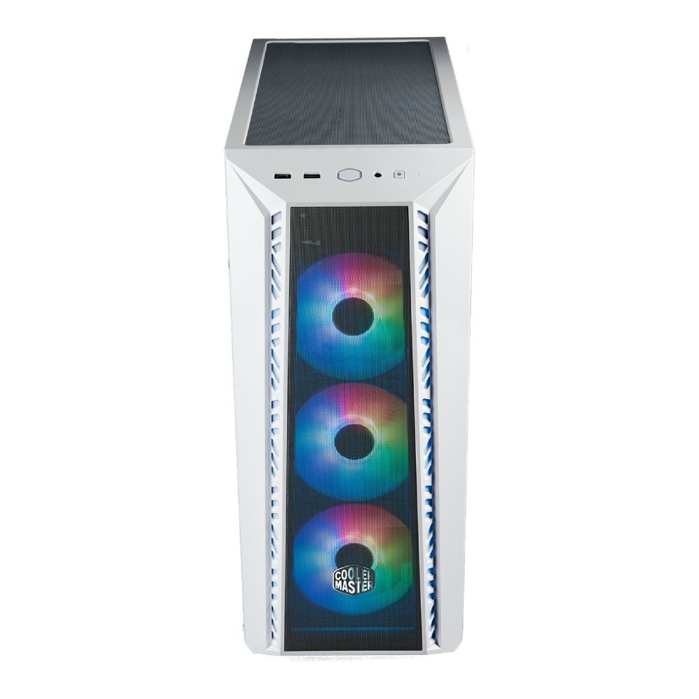 Computer Mesh White เคสคอมพิวเตอร์ Cooler Master Computer Case Masterbox 520 Mesh White
