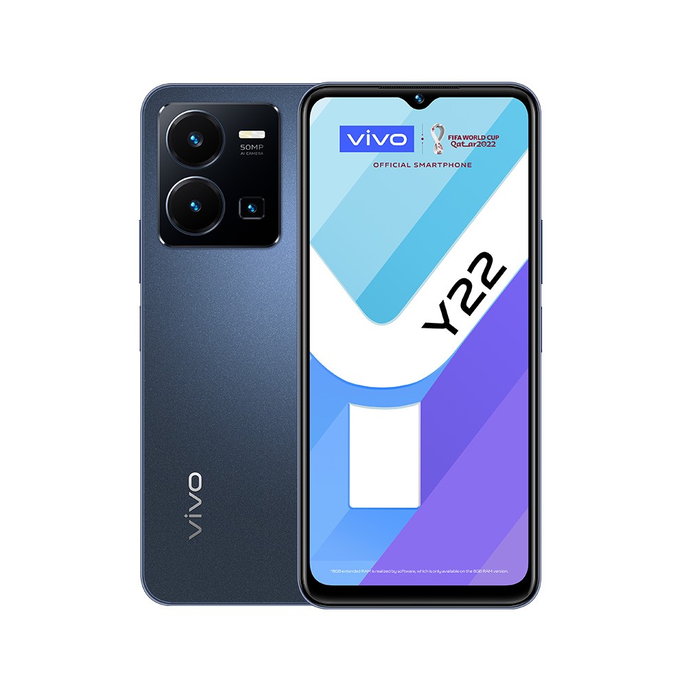 สมาร์ทโฟน vivo Y22 (4+64GB) Starlit Blue