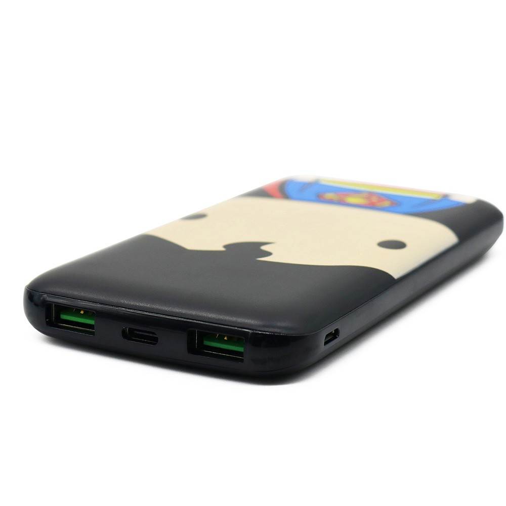 พาวเวอร์แบงค์ VOX 10,000 mAh Quick Charge SUPERMAN BLACK