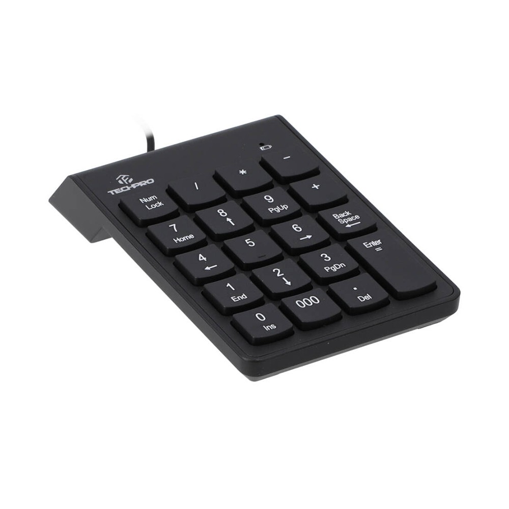 คีย์บอร์ดตัวเลข TECHPRO Wired Numeric Keypad TK02 สีดำ