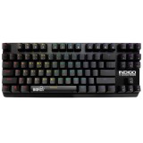 คีย์บอร์ดเกมมิ่ง Signo Gaming Keyboard INDIGO KB-718 MINI RGB Mechanical Red Switches (Optical SW)