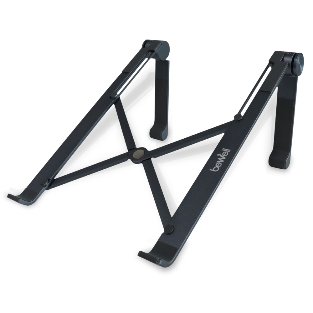 แท่นวางโน๊ตบุ๊คเพื่อสุขภาพ Bewell Ergonomic Laptop Stand (OF-011) Metallic