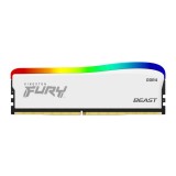 แรมพีซี Kingston Ram PC DDR4 8GB/3600MHz.CL17 (8GBx1) Fury Beast RGB Special Edition (White)