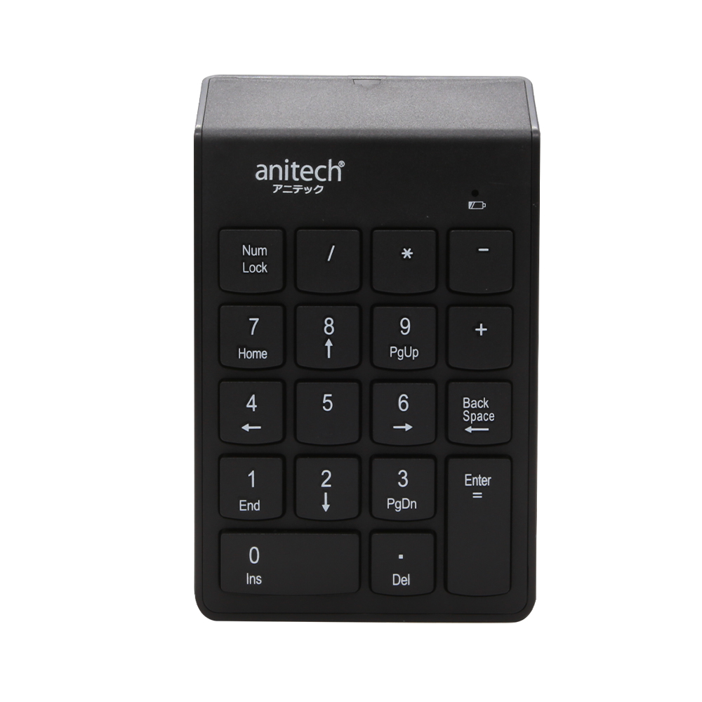แป้นตัวเลข (ไร้สาย) Anitech Wireless Numeric รุ่น N184 สีดำ