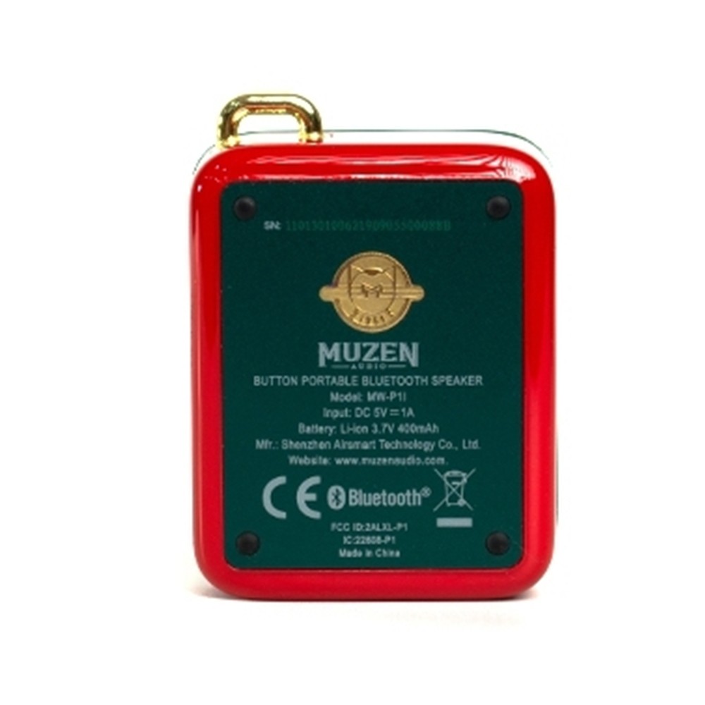 ลำโพงบลูทูธ Muzen Button Red
