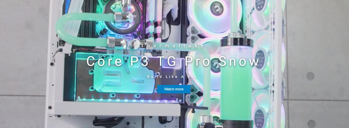 เคสคอมพิวเตอร์ [Computer Case ] Thermaltake Core P3 TG PRO Snow
