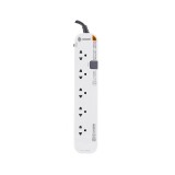 รางปลั๊กไฟ Toshino Plug 5 Way 1 Switch (P5315-5M WG) White