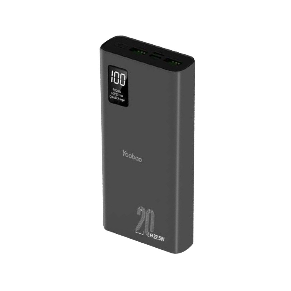 พาวเวอร์แบงค์ Yoobao 20,000 mAh PD20W Black