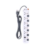 ปลั๊กไฟ Toshino Plug 5 Way 6 Switch 2 USB 5M. (P5375USB-5M WG)