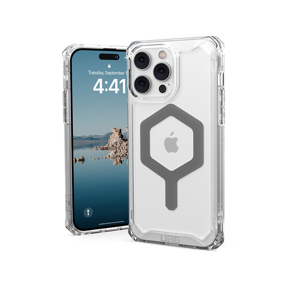 Uag Iphone Pro Max Plyo Magsafe Ice Silver