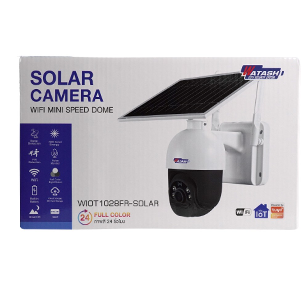 กล้องวงจรปิด WATASHI WIOT1028FR-SOLAR Mini Speed Dome