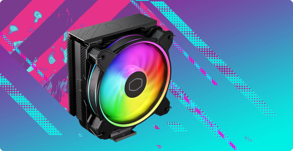 พัดลมระบายความร้อนซีพียู Cooler Master CPU Air Cooler Hyper 212 Halo Black